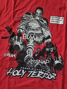 FRANK MILLER'S HOLY TERROR COMIC MOVIE GRAPHITTI DESIGNS SHIRT 2XL - Picture 1 of 6