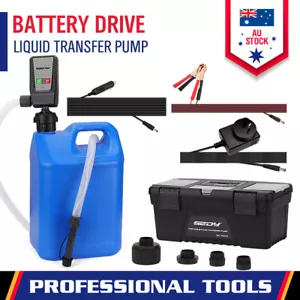 51inch Fuel Transfer Pump Battery Powered Gasoline Hose Transfer Pump Portable - Picture 1 of 9