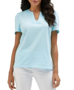 Rafaella Ladies' V-Neck Short Sleeve Top Size Medium Atomizer NEW - Picture 1 of 6