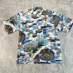 LA Dodgers Reyn Spooner Camisa Hawaiana Aloha Hombres Pequeña Multicolor Manga Corta - Imagen 1 de 13