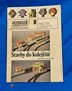 VYSTRIHOVANKY CARTÓN RECORTADO MODELO TREN DISEÑO PUEBLO - Imagen 1 de 3