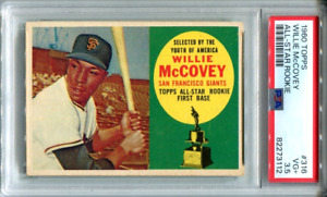 1960 Topps Willie McCovey All-Star Rookie #316 PSA 3.5 4 VG-EX Giants Centered