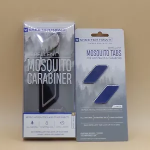 Repellent Mosquito Carabiner with 4 Tabs 6" New Skeeter Hawk - Picture 1 of 2