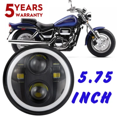 Faro LED de haz alto/bajo DRL para motocicleta Indian Scout Bobber 5-3/4" 5,75 pulgadas Foto 1 de 4