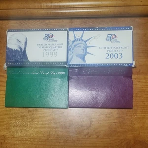 1984, 1998, 1999 and 2003 United States Mint Proof Sets San Francisco - Picture 1 of 9