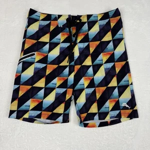 Tommy Bahama Island Active Men's Swim Board Shorts Size 32 Geometric Surf - Picture 1 of 9