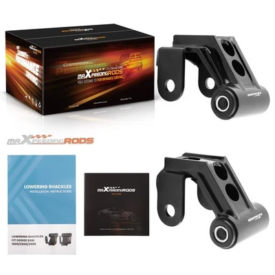 Kit de grilletes reductores de caída de 2" para Dodge Ram Mega Cab 1500 2500 3500 2003-13 Foto 1 de 4