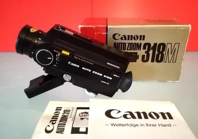 Cámara de película Canon Super 8 con zoom automático 318M diseño vintage en buen estado Foto 1 de 4