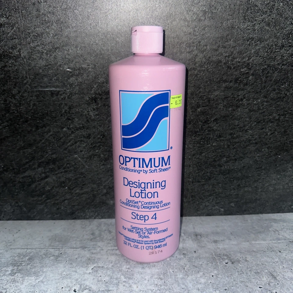 Loción acondicionadora vintage Optimum Soft Sheen Designing paso 4, 32 fl oz nueva Foto 1 de 1