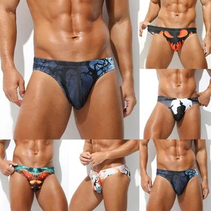 Classic Men's Swimwear with Breathable Bulge Pouch and Lowrise Briefs Design - Picture 1 of 23