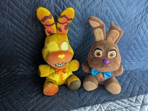 Five Nights At Freddy's Plush Lot Of 2 Jack O Bonnie And Chocolate Bonnie - Picture 1 of 9