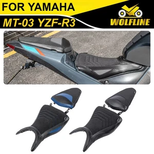 Almohadilla de pasajero para asiento delantero de motocicleta para Yamaha MT-03 YZF-R3 2015-2024 - Imagen 1 de 30