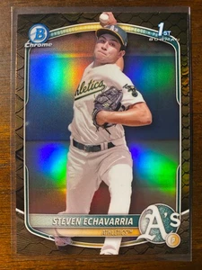 Bowman Steven Echavarría 2025 #BCP-73 1st Prospect Reptilian Refractor A's - Imagen 1 de 2
