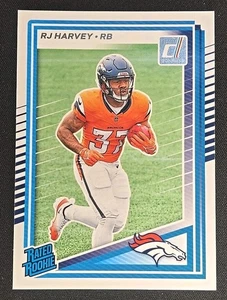 2025 Donruss Football R.J. Harvey Rated Rookie #312- RC- Broncos - Picture 1 of 2