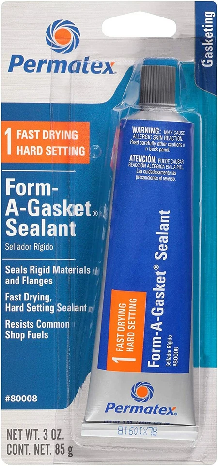 Permatex 80008 Form-a-gasket No 1 Sealant Fast Drying Hard Setting 3 Oz Tube
