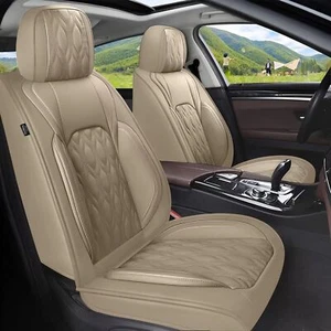 For JEEP Grand Cherokee 2004-2010 Car Cushion Front Row 2-Seat Covers PU Leather - Picture 1 of 7