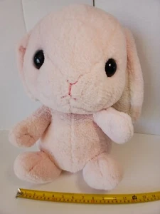 Amuse Pote Usa Loppy Bunny 18" Big Rabbit Pastel Pink Easter Plush Soft Toy - Picture 1 of 21