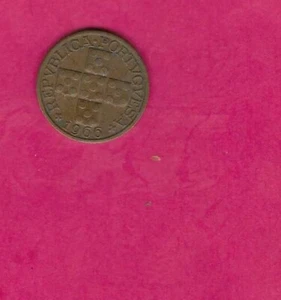 PORTUGAL PORTUGUESE KM584 1966 VF-VERY FINE-NICE OLD 20 CENTAVOS COIN - Picture 1 of 1