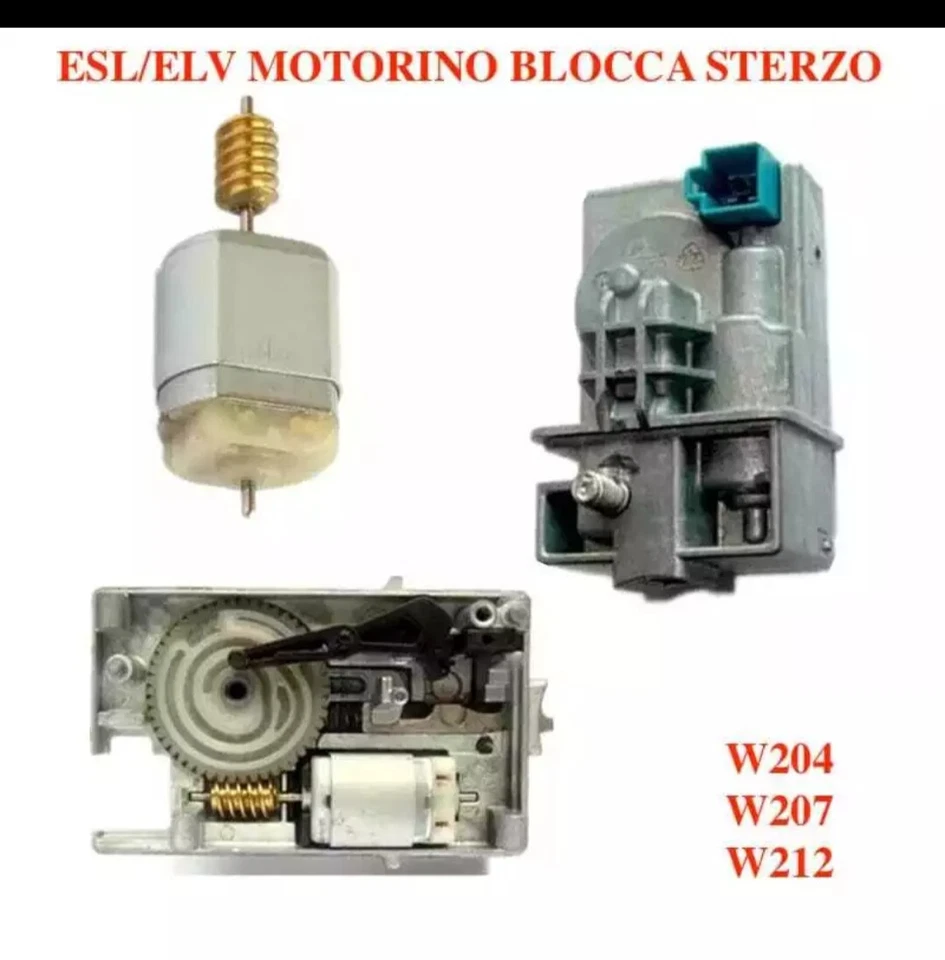 MOTORINO MODULO BLOCCA STERZO ESL ELV MERCEDES BENZ CLASSE E C GLK - Immagine 1 di 1