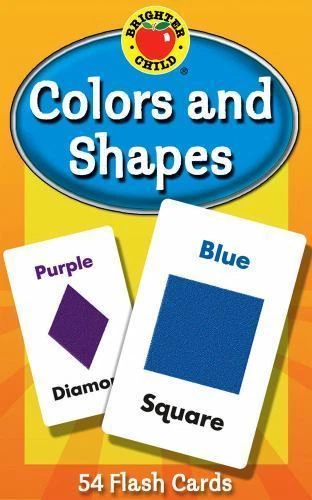 Colors and Shapes by Brighter Child (2006, Cards,Flash Cards)
