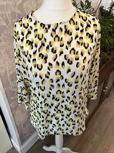 Primark Summer Leopard Print Top 12 - Picture 1 of 3