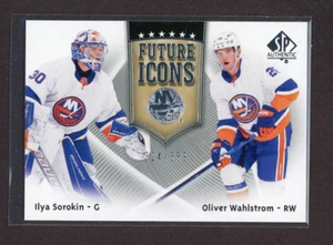 2021-22 SP Authentic Future Icons #FI19 Ilya Sorokin/Oliver Wahlstrom 324/399 - Picture 1 of 1