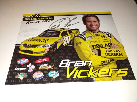 Brian Vickers 2013 Signed Postcard Cover