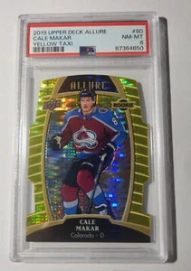 CALE MAKAR -- 2019 UPPER DECK -- ALLURE -- YELLOW TAXI -- #80 -- PSA NM-MT 8 - Picture 1 of 1