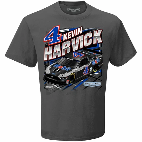 2021 KEVIN HARVICK #4 MOBIL 1 QUALIFYING NASCAR CUP LICENSED TEE SHIRT I42M1 Cover