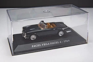 IXO Altaya Facel Vega Facel 6 Cabrio 1964 dark grey 1:43 Die-Cast Modell Vitrine - Bild 1 von 8