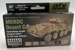 Vallejo MERDC Desert Colors Series 17ml Acrylic Paint Set of 6 Colors Camouflage - Picture 1 of 3
