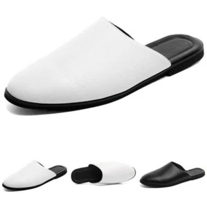 Mens Moccasins Slippers Shoes Loafers Slip on Flats Closed Toe Slingbacks Casual - Picture 1 of 14