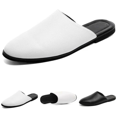 Mens Moccasins Slippers Shoes Loafers Slip on Flats Closed Toe Slingbacks Casual - Image 1 of 4