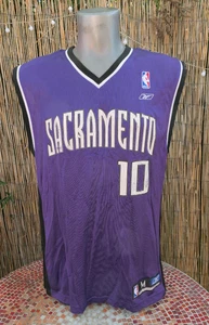 SACRAMENTO KINGS Mike Bibby Reebok Throwback Jersey Medium - Picture 1 of 6