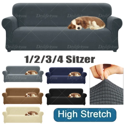 1/2/3/4 Sitzer L Form Sofabezug Sofa Überzug Ecksofa Abdeckung Couch Sofahusse - Bild 1 von 4