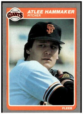 1985 Fleer #608 Atlee Hammaker NM - Image 1 of 2