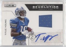 2011 Panini Rookies & Stars Materials Signatures /25 Titus Young Rookie Auto RC