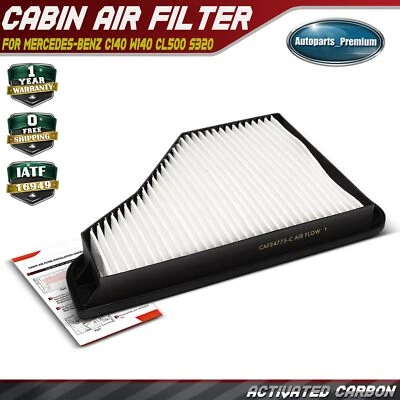 Салонный воздушный фильтр для Mercedes-Benz C140 W140 C215 CL500 S320 S350 S420 S500 S600 - Изображение 1 из 4