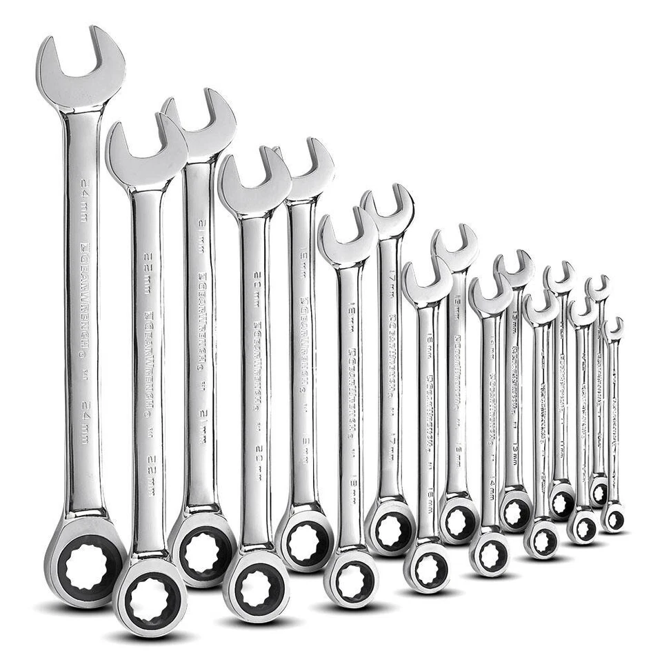 GEARWRENCH 9416 16pce 12 Point Ratcheting Combination Metric Wrench Set - image 1 of 1