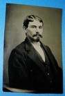 ANTIQUE TINTYPE PHOTO EXCEPTIONALLY HANDSOME DAPPER YOUNG MAN w/ NICE MUSTACHE