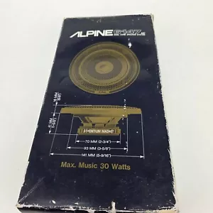 Alpine 6147 AD 2-Way Dual Cone Speaker System 30 Watts New In Box Never Used - Picture 1 of 5