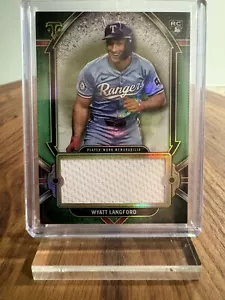 2024 Topps Triple Threads Wyatt Langford RC Single Jumbo Relic Card /27 Rangers - Bild 1 von 2