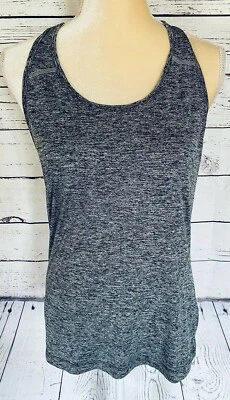 Camiseta sin mangas deportiva mediana BCG para mujer gris espalda deportiva sedosa elástica cuello en U Foto 1 de 4