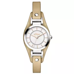 S.oliver Ladies Watch Wristwatch Leather SO-3277-LQ - Picture 1 of 2