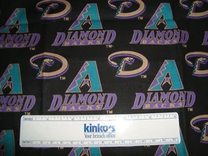 Remanente de tela de algodón de béisbol Arizona Diamondbacks MLB 14""W x 34"" L - Imagen 1 de 1