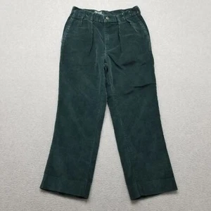 Polo Ralph Lauren Pants Youth Girls 12 Green Corduroy Straight Pockets 24x22 - Picture 1 of 10