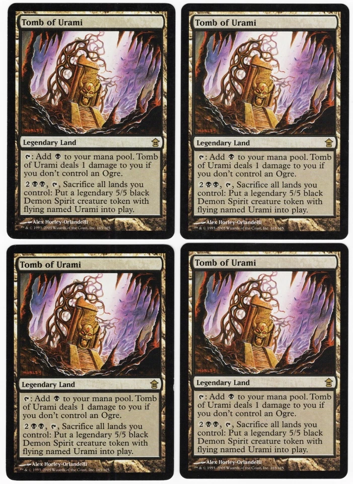 Tomb of Urami x4 4x 2005 Saviors of Kamigawa PLAYSET Legendary Land MTG NM AZ1 - Image 1 of 1
