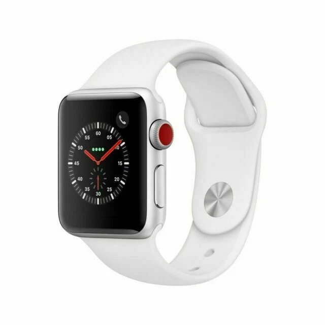 Apple Watch Series 3 - 38 mm - Estuche plateado - Correa deportiva blanca (GPS + celular) Foto 1 de 1