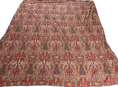Vintage Ralph Lauren Full/Queen Duvet Cover + 2 Shams  Paisley Nantucket Red - Image 1 of 4