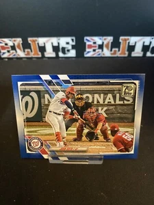 2021 Topps Series 1 Juan Soto Blue SP Nationals #330 B1-T9 - Picture 1 of 2